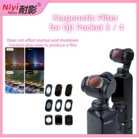 Magnetic Camera Filter For DJI Pocket 3 Pocket 4 Black Diffusion Light Pullution Reduction UV CPL ND Variable Adjustable Filter
