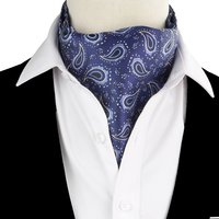 Hot Sale Men's Cravat Scarf Vintage Jacquard Paisley Cashew British Gentleman Luxury Scarf Fit Wedding Party Business Accessory