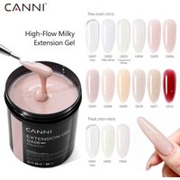 CANNI 15Colors 225g Builder Nail Gel Extension TPO/HEMA FREE Milky White Clear Nude Soak Off UV LED Poly Nail Gel Art Salon DIY image 4