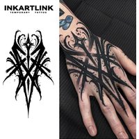 Gothic Design Temporary Tattoo,Lasts To 15 Days New Technology Magic Waterproof Semi Permanent Sticker.