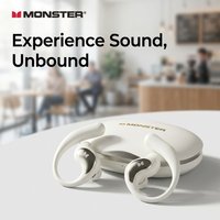 Monster Open Ear Bluetooth 6.0 Earbuds | ENC Noise Cancelling Sports Headset for Gaming, Running & Workout