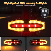 AliExpress NONE Bike Turn Signal Rear Light Bicycle Wireless Remote Control Taillight Solar Energy Bike Rear Lamp Usb Led Mtb Road Cycling Light