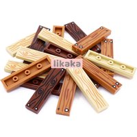 100 Stück MOC 1 x 4 Panel mit Nägeln, bedrucktes Holzbrett, Bausteine, Teile, Blöcke, Zubehör, Spielzeug für Kinder, kompatibel mit 2431