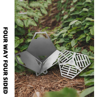 Outdoor Pure Titanium Multi-functional Barbecue Grill Windproof Heating Lightweight Stove Detachable and Portable Barbecue Stove