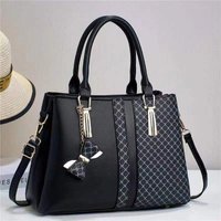 New trendy printed patchwork bag for middle-aged women, large handbag for mothers, shoulder and crossbody bag