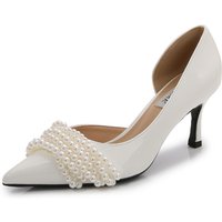 2026 New Stiletto High Heels Pearl Fairy Style Fashion Wedding Shoes Wedding Bridesmaid Shoes