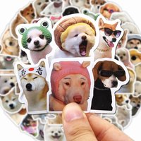 AliExpress LOLEDE 10/100/1000Pcs Funny Dog Stickers Cartoon Cute Decals Toy Guitar Phone Bicycle Laptop Notebook Luggage Car Graffiti Kids Sticker