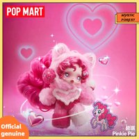 POP MART New SKULLPANDA My Little Pony Plush Doll Keychain Series Blind Box Pendant Bag Decoration Collectible Mystery Box Gifts
