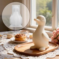 Resin Silicone Mold DIY Cute Chubby Duck Epoxy Mold, Duckling Plaster Home Decor Silicone Mold