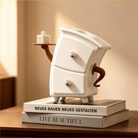 Waist Drawer Storage Box HIPS+PP Cute Desktop Decoration Household Storage Jewelry Key Small Item Storage Space Creative Gift