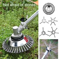 Steel Wire Weeding Wheel Weeding Disc Twisted Wire Weeding Head Mower Wire Weeding Wheel 6" 8" Twisted Wire Lawn Mower