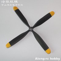 3pcs 170mm 4 blades Propeller for RC Airplane Plane Spare Part Volantex rc P51 750mm Wingspan Park Flyer P-51 Mustang 768-1