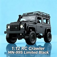1/12 MN-99S Limited Black RC Crawler 4WD Off-road RTR RC Car Simulation Model Toy for Boys & Kids