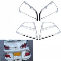 Chrome Motorcycle Trunk Brake Light And Saddlebag Light Grilles For Honda Goldwing 1800 GL1800 Gold Wing GL 1800 2006-2011
