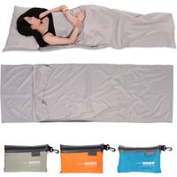 TOMSHOO 70*210CM Outdoor Travel Camping Hiking Polyester Pongee Healthy Sleeping Bag Liner with Pillowcase Business Trip Hotel
