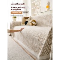 Luxury Sofa Cover L-Shaped Couches Chenille Reversible Stretchable Sofa Protector Slipcover Non-Slip All-Season Couch Blanket image 4