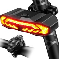 WSDCAM Smart Bike Tail Light with Turn Signals Bike Alarm Horn with Remote Rechargeable Waterproof Bike Rear Bike Brake Light image 4