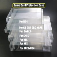 1pcs Clear Transparent Game Cartridge Box Case CIB Games Plastic PET Protector for N64 NES SNES for GB GBA GBC NGPC Switch