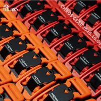 Fidlock Orange Red Transparent Open Magnetic Buckle Pulling Buckle Magnetic Buckle V-Buckle 25MM webbin