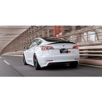 FOR Tesla Model 3 TK Style Carbon fiber Rear Spoiler Trunk wing 2019-2022 FRP Forged carbon