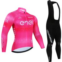 Tour De Italy D'ITALIA Cycling Jersey Set Premium Anti-UV Long Sleeve Downhill Cycling Suit Autumn Quick-Dry Pro Racing Uniform