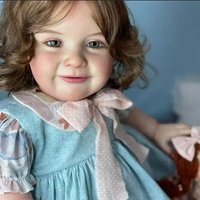 NPK 25'' Already Painted 3D Skin Visible Veins Unfinished Large Size Reborn Zoe DIY Doll Kit Lifelike Parts for Children