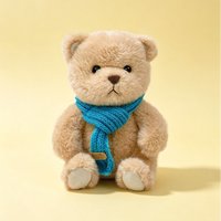 25cm Colorful Scarf Bear Doll Plush Toy Hug Bear Doll Children Birthday Gift Pillow Teddy bear Home Living Room Bedroom