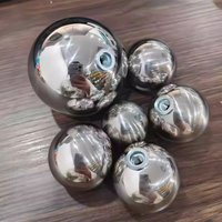 201 Stainless Steel Ball M6 Nut Ball Hollow Spherical Thread Mirror With Hole Decorative Ball 25/32/38/42/51/63/76/80/89-150mm