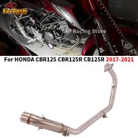Slip For HONDA CBR125 CBR125R CB125R CBR 125R CB 125 2017 - 2021 Motorcycle Exhaust Muffler Escape Moto Modify Front Link Pipe