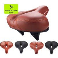 AliExpress VXM Mountain bike seat cushion Electric seat cushion spring shock absorption, thickened sponge, enlarged comfortable silicone saddle
