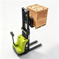 Electric Forklift 1 Ton Cargo Stacking Machine Electric Handling Truck For Retail Store Storage Yard Delivery Customized