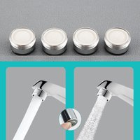 4pcs 24mm Kitchen Sink Faucet Brass Aerators with O Ring Gaskets Stainless Steel Filter Anti-splash Tap Head Outlet Replacement