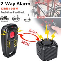 AliExpress Extractme Two Way Alarm Motorcycle Bicycle Vibration Alarm Security System 121dB Wireless Remote Control 305 Meters Waterproof