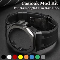 Zestaw modyfikacyjny GEN4 Casioak GA2100 do G-SHOCK GA2100/GA2110 GAB2100, obudowa ze stali nierdzewnej, ramka, gumowy pasek, zestaw do wymiany i modyfikacji.
