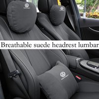 Car headrest/lumbar support protection neck pillow lumbar cushion for Volkswagen Tiguan Golf MK6 MK5 MK7 Passat Jetta GTI CC