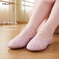 Dance Shoes PU Leather Soft Sole for Children and Teenagers Ballet Body Practice Shoes Exam Performance Dance Shoes
