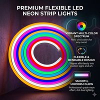 12V 6mm Led Neon Strip Light Wire/DC Plug Narrow Rope Flex Tape Silicon Tube Bar Waterproof DIY Sign Red Green Blue Yellow