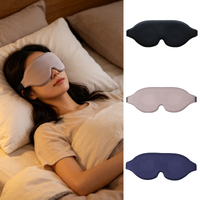 3D Sleep Mask, Blackout Eye Mask with Adjustable Strap, Zero Pressure Breathable Sleep Mask for Sleeping,Travel,Nap, Night Shift