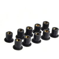 AliExpress NONE Rubber Well Nut M4 M5 M6 Windscreen Fastener Expansion Nut Aftermarket Parts For Motorcycle Scooter ATV Dirt Bike Motocross