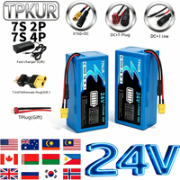 24V 6AH 12AH 7S 2P 4P 18650 lithium-ion battery pack, suitable for commuting tools and appliances with built-in BMS