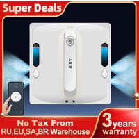 Robot Window Vacuum Cleaner ABIR WD9,4-Way Water Spray, Laser Sensor,9000PA Suction, Low Nosise,Wet Dry Scrape & Wipe in One
