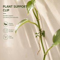 10pcs Self-Adhesive Plant Climbing Wall Fixed Buckle Hook, Home Garden Plant Climbing Wall Fixture Clips, Rattan Vine Fixer