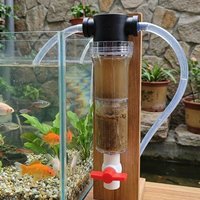 1/2 3/4 Female Thread Aquarium Feces Separator Stainless Steel Filter Screen Precision Filtration Fish Waste Collector