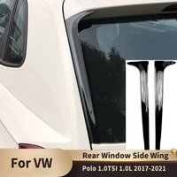 Rear Window Side Wing Spoiler for VW Polo 1.0TSI 1.0L 2017 2018 2019 2020 2021 MK6 Facelift Rear Trunk Wing Car Accessories