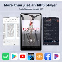 Lecteur MP3 Diofox M10, Android 13, 32 Go/96 Go, écran tactile de 5 pouces, WiFi, Bluetooth, lecteur de musique sans perte, carte TF extensible jusqu'à 512 Go.
