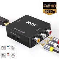 1080P HDMI-compatible to RCA AV Adapter RCA AV to HDTV CVSB LR Video Composite AV Scaler Converter For PS4 Computer Projector TV