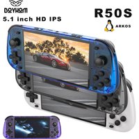 BOYHOM 128G 5.1 Inch Large Screen R50S Game Console Open Source 854*480 IPS 4200mAh Handheld Retro Video Gaming Player Boy Gifts