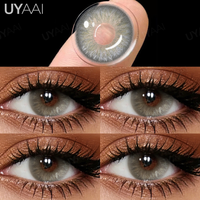 UYAAI Color Contact Beauty Green Contact Lenses for Eyes Natural Lenses Blue Contacts for Women Eyes Makeup Gray/Brown Fashion