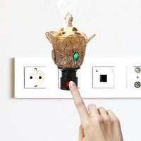 Arabian Electric Incense Burner Small Lidded Plug-in Censer Ornament Uk Plug Home Decor Aroma Burner Censer Holder