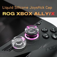 1Pair/2Pcs Liquid Silicone Joystick Caps for ROG XBOX Ally X Stick Thumb Grip Transprent Rocker Caps for ROG XBOX Ally